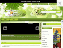 Tablet Screenshot of medicalmarijuanastrains.com